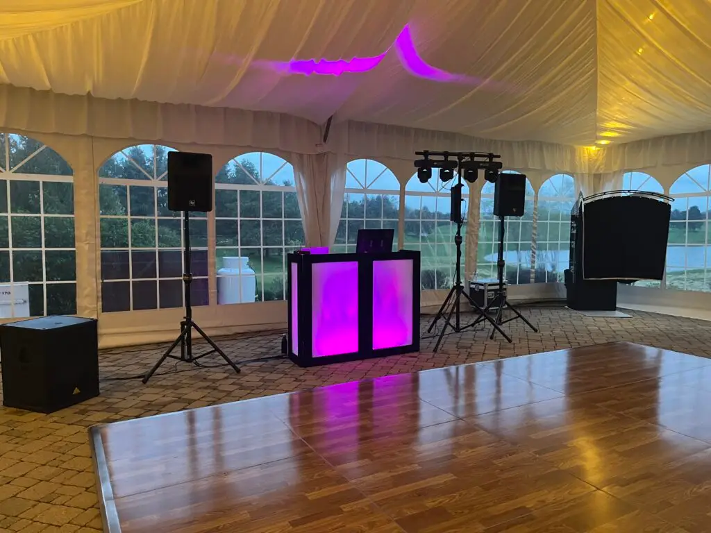 LED DJ Booth Upgraded Lighting 1